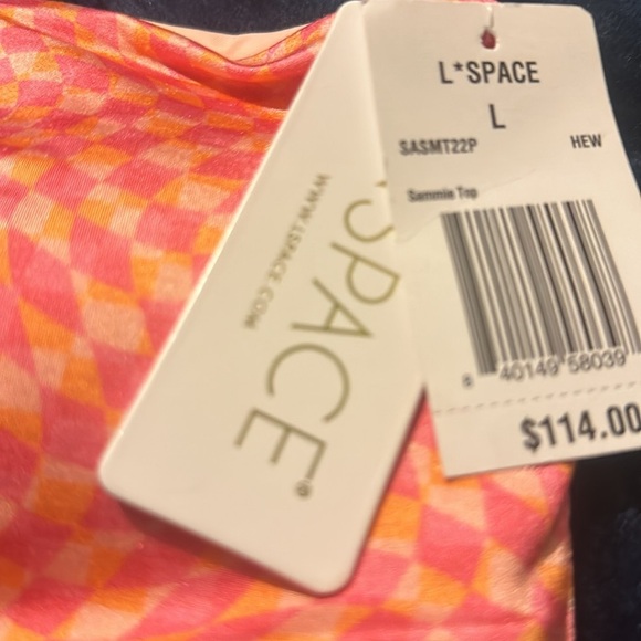 NWT L*Space- Sammie Bikini Top in Heat Waves - Picture 5 of 12